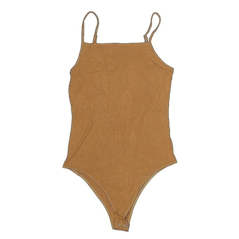 Wild Fable - Ribbed Bodysuit - Brown